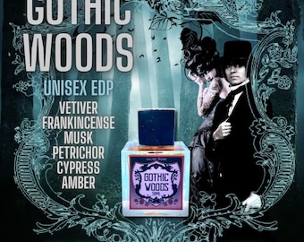 Gothic Woods EDP: Deep Dark Woody Scent - Pine, Vetiver, Frankincense