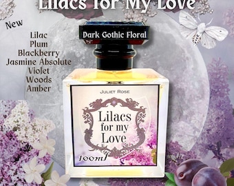 Lilacs For My Love: EDP unisex floral gótico oscuro