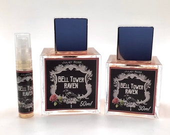 Bell Tower Raven - Deep Dark Earthy Damp and Gothic EDP with Oakmoss, Coal, Peat, Petrichor, Vetiver, Rose, Pomegranate Cypress and Cedar