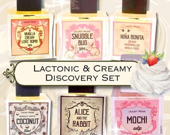 Lactonic Creamy Fragrance Discovery Set - Snuggle Bug, Alice, Mochi (6x 3ml)