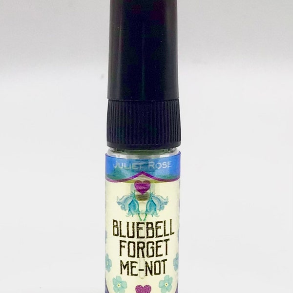 EDP Bluebell & Myosotis - Echantillon de 3 ml Parfum floral « bleu » lumineux et magique avec des notes de violette, de jacinthe des bois, de bois clairs et de cèdre.