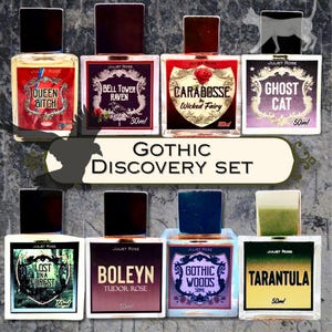 Gothic Discovery Set (10) - Bell T Raven, Lost Forest, Carabosse, Boleyn, Goth Woods, Ghost Cat, Queen Bitch, Eb Forest, Tarantula, Lilacs