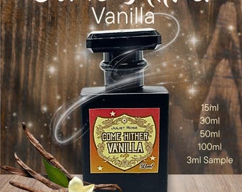 Come Hither Vanilla EDP – Dark Unisex Gourmand, Smokey Madagascar Vanilla, Leather, Cedarwood