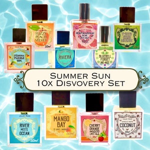 Summer Sun Discovery Set - 10x Refreshing and juicy samples! Coconut, Mango, Peach, Pineapple etc. See description below for full list.