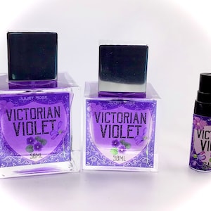 Victorian Violet EDP - Fresh, Creamy and Powdery Parma Violet Perfume with Creamy Sweet Rose, Sugared Almond, Heliotrope and Violet Leaf