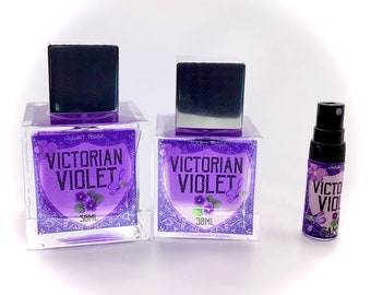 Victorian Violet EDP - Fresh, Creamy and Powdery Parma Violet Perfume with Creamy Sweet Rose, Sugared Almond, Heliotrope and Violet Leaf