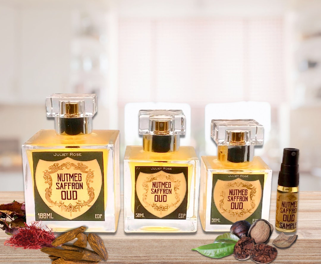Nutmeg Saffron Oud Eau De Parfum. Intense, Deep, Warm, Strong, Dehnal