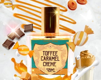 Toffee Caramel Crème - Toffee Caramel Sweet Gourmand EDP with Sophistication and Depth. Available in 100ml, 50ml, 30ml + 3ml Best Seller!