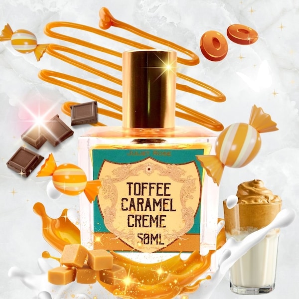 Toffee Caramel Crème - Toffee Caramel Sweet Gourmand EDP with Sophistication and Depth. Available in 100ml, 50ml, 30ml + 3ml Best Seller!