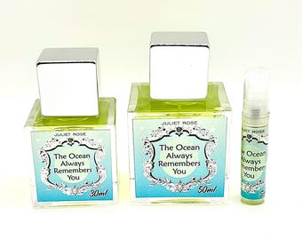 The Ocean Always Remembers You - Soft Comforting Aquatic EDP with Sea Salt, White Jasmine, Bergamot Peel, Mint Leaves, Sandalwood, Soft Musk