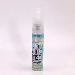 Lily and White Rose 3ml Sample- Eau de Parfum Clean Fresh and Bright  White Floral, Ultra Feminine and Romantic. Delightful, fresh,  bridal.