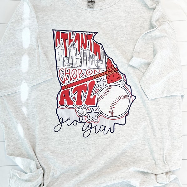 T-shirt Kiss Atlanta Braves 'Vestita Per Uccidere' - Uomo/Donna, Gildan 5000