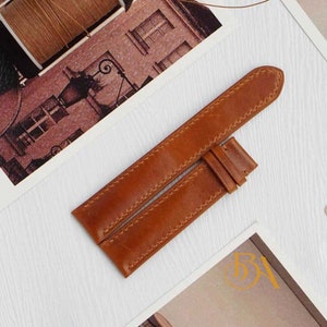 Brown Vintage Cow watch band, Full Grain leather watch strap. Handmade watch band. Genuine cow leather strap. Leather replacement watch band