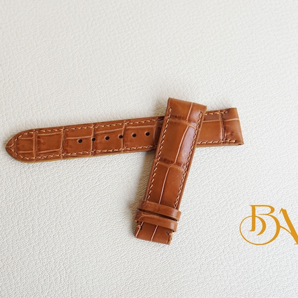Unique Affordable Alligator/Crocodile Leather Brown Watch Strap W2008751_K0000821 main image 0