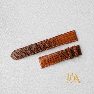 Premium Lizard watch strap, Handmade Lizard leather watch band. Top Quality leather watch strap. Genuine leather replacement watch bands