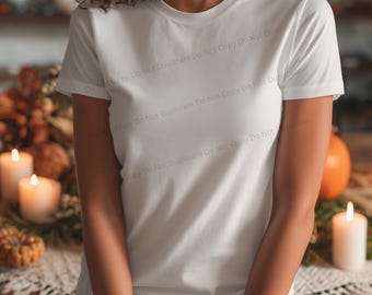 Fall T-Shirt Mockup: High-Resolution Digital Download