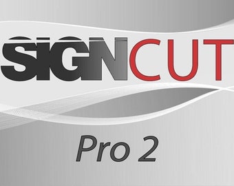 SignCut Pro 2 - Convertisseur de polices clip-art pour véhicule et vecteur - Installation sous licence à vie