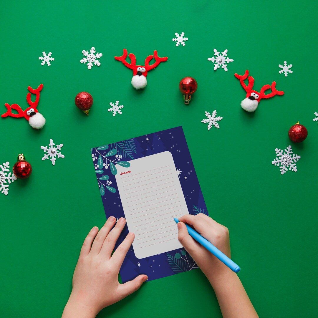 Printable Letter to Santa, Christmas Wish List, Kids Letter, Dear Santa