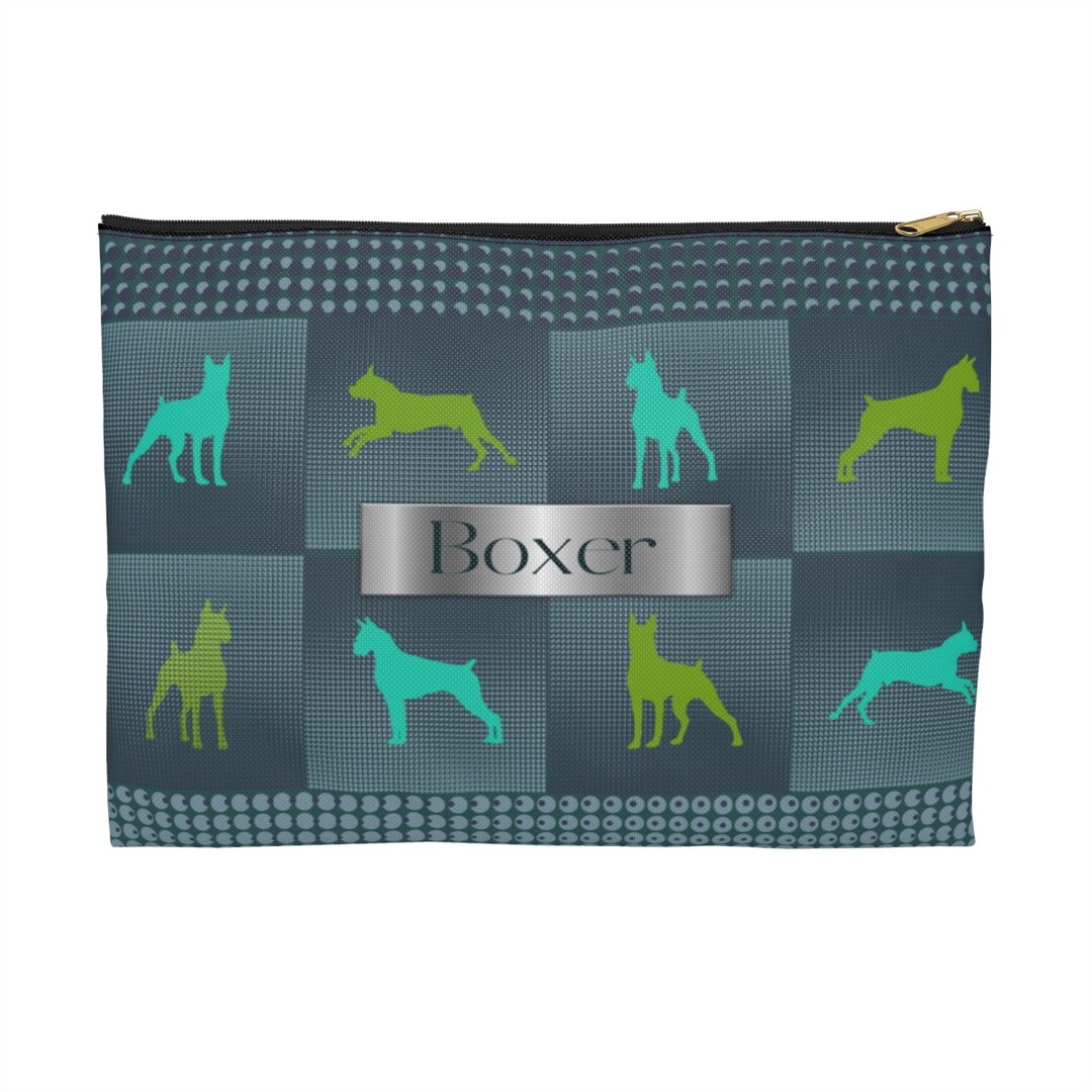 Boxer Dog Accessory Travel Pouch Modern Industrial Trendy - Etsy