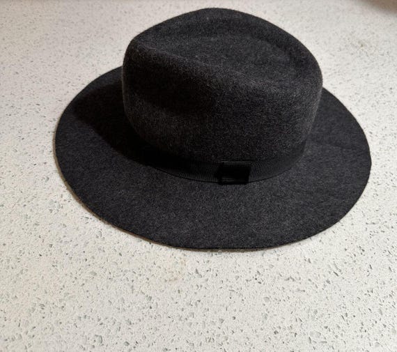 Madewell Biltmore wool fedora hat Biltmore for Madewell Womens Hat 100% Wool Dark Grey  main image 3