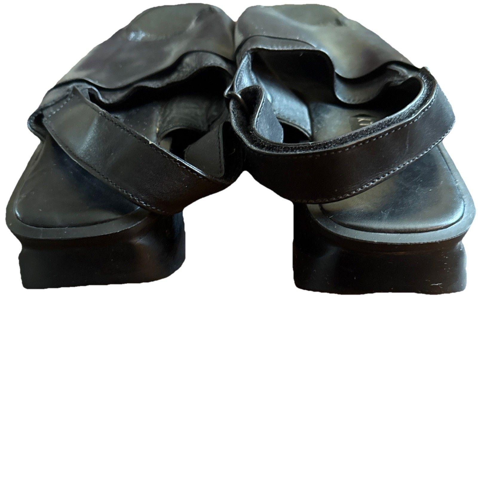 Bally Lilago Mens Sandals Black Leather US 9.5D UK 8.5E Made  display picture 3