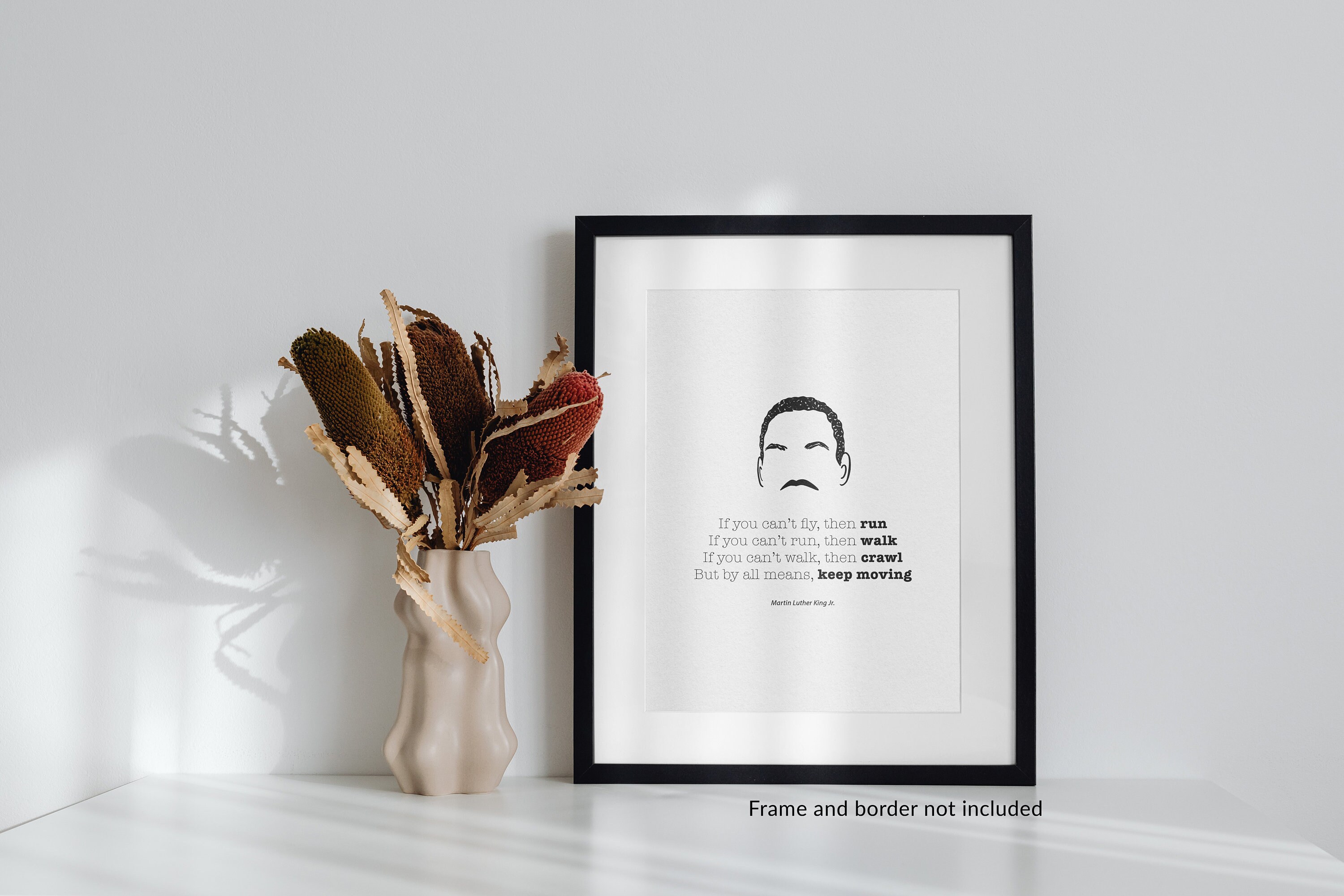 Famous Quotes Wall Art Martin Luther King Jr Poster Home Office Decor