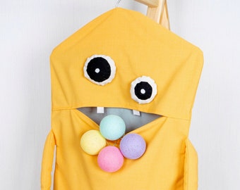 Yellow Monster Toy Storage Bag