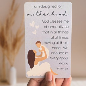Affirmationskarten für Mamas, Affirmationskarten mit Bibelversen, Unterstützung nach der Geburt, Geschenk für Mama, Mama-Self-Care-Karten, Babypartygeschenk für Mama