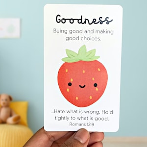 Frucht des Geistes Karten, Bibelaktivitäten für Kinder, Schriftkarten, Christliche Hausschule, Sonntagsschule, Vorschulbibellehrplan