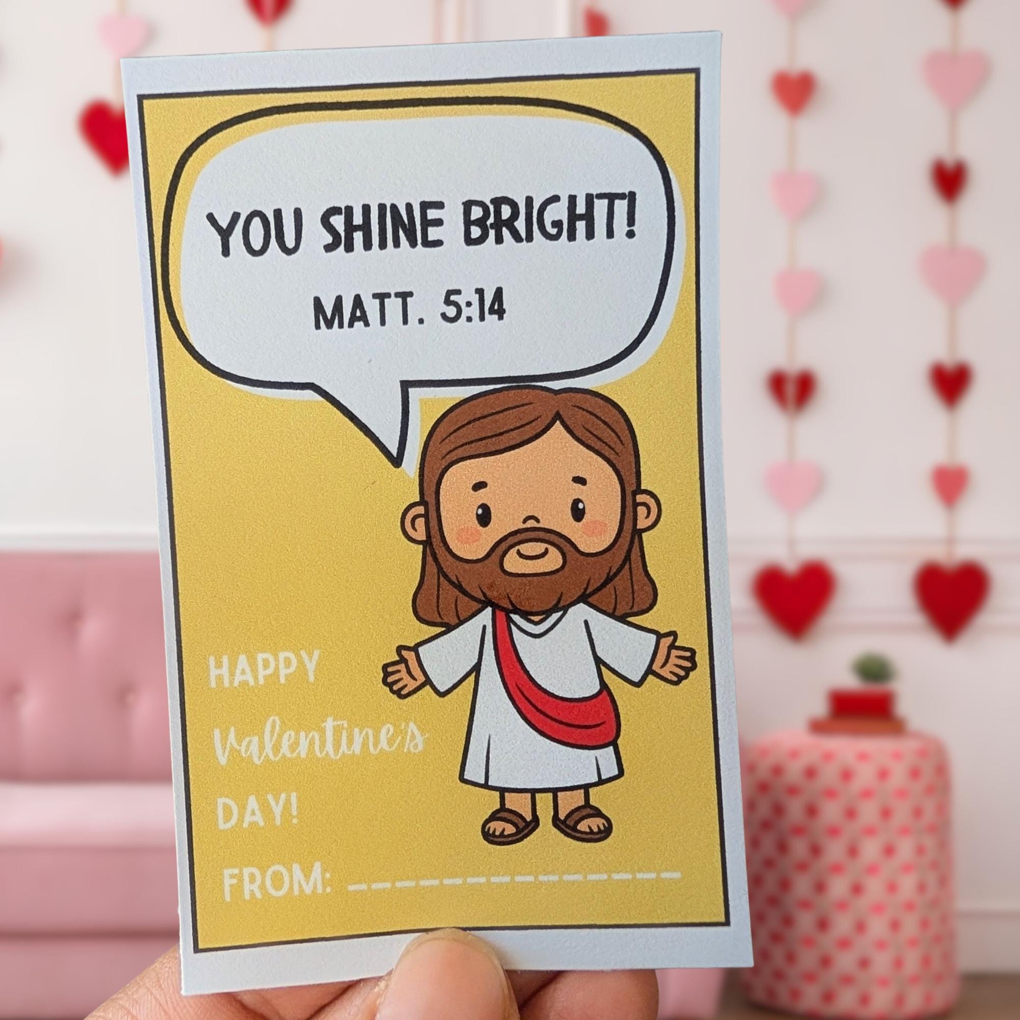 Jesus Valentine Cards for Kids | Bible Verse Classroom Exchange ...