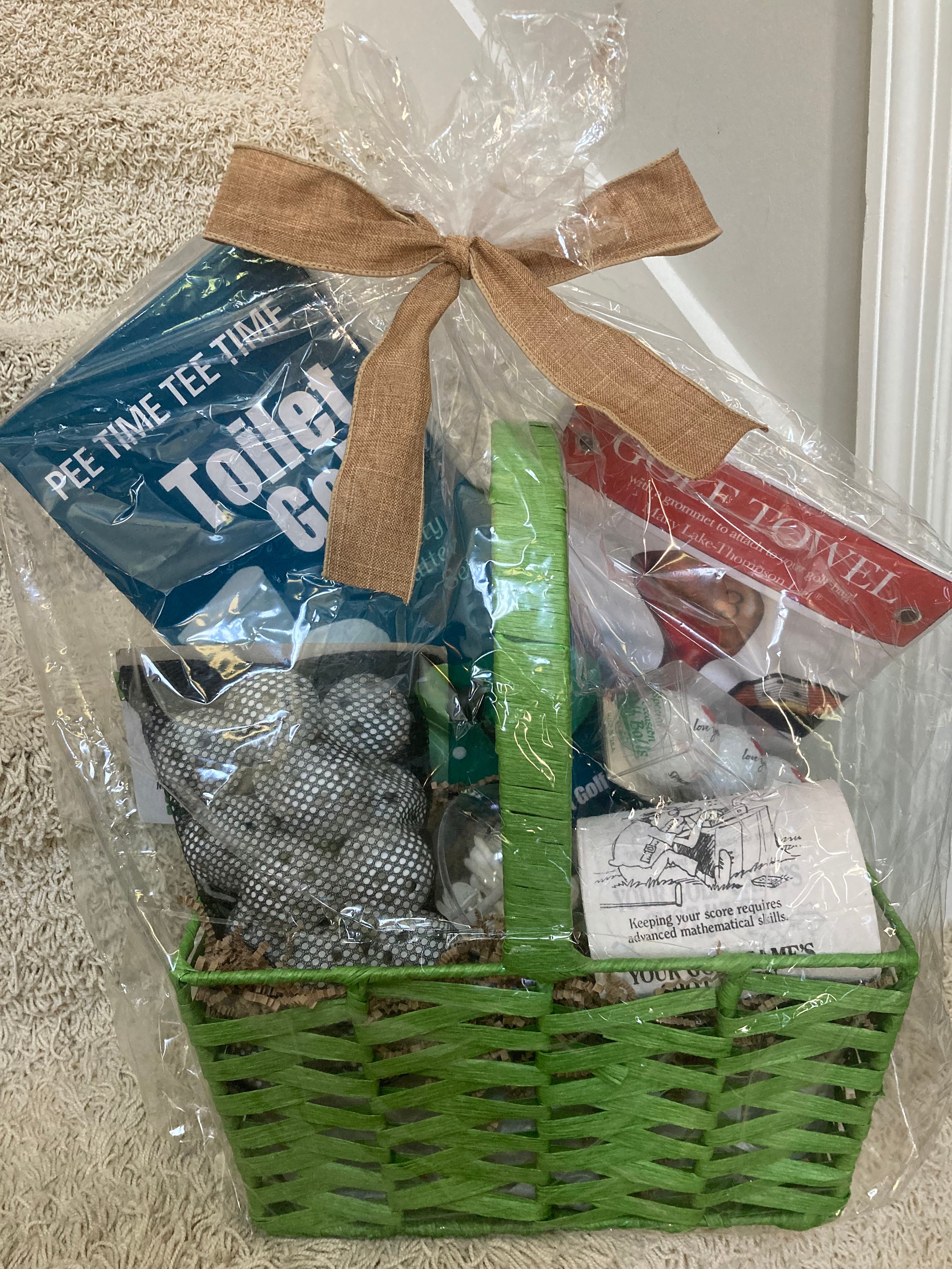 Fore! A Round of Golf, Gift Basket for Golfers