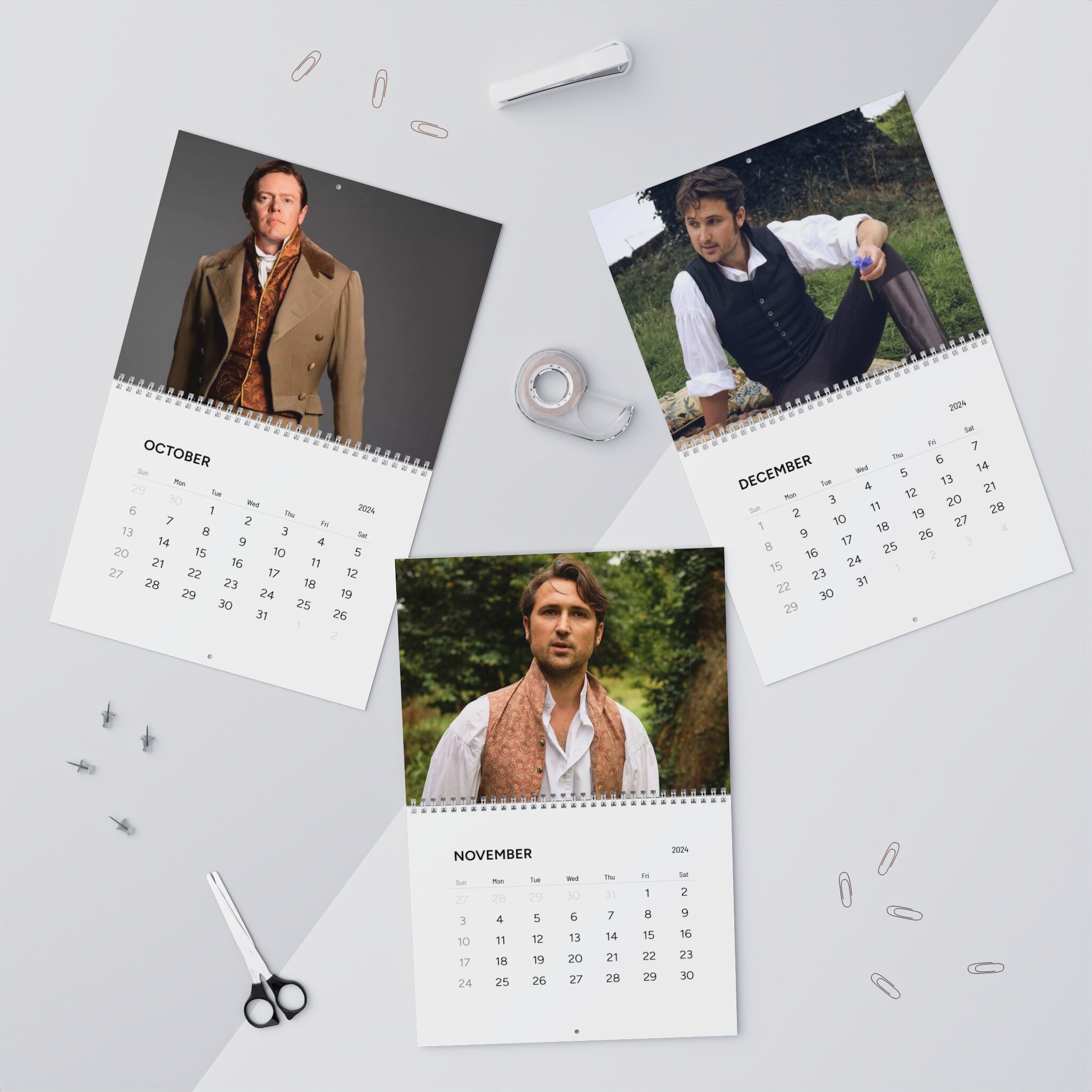 Sanditon Jane Austen Men 2024 Calendar 2024 sold by Spare Jenda SKU