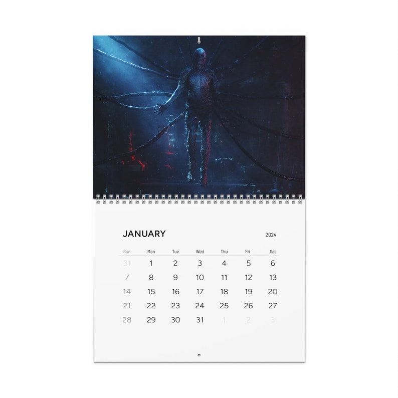 Stranger 2024 Calendar 2024 Planner Vecnawall Calendars 2024 Etsy