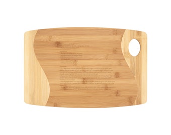 Recipe Engraved Cutting Board