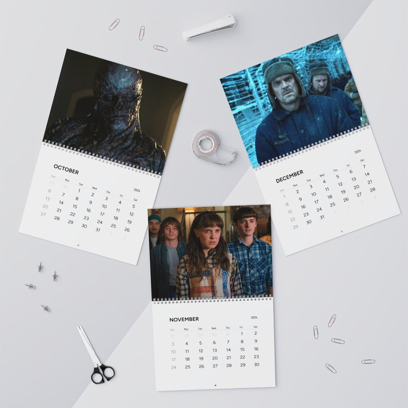 Stranger 2024 Calendar 2024 Planner Vecnawall Calendars 2024 Etsy