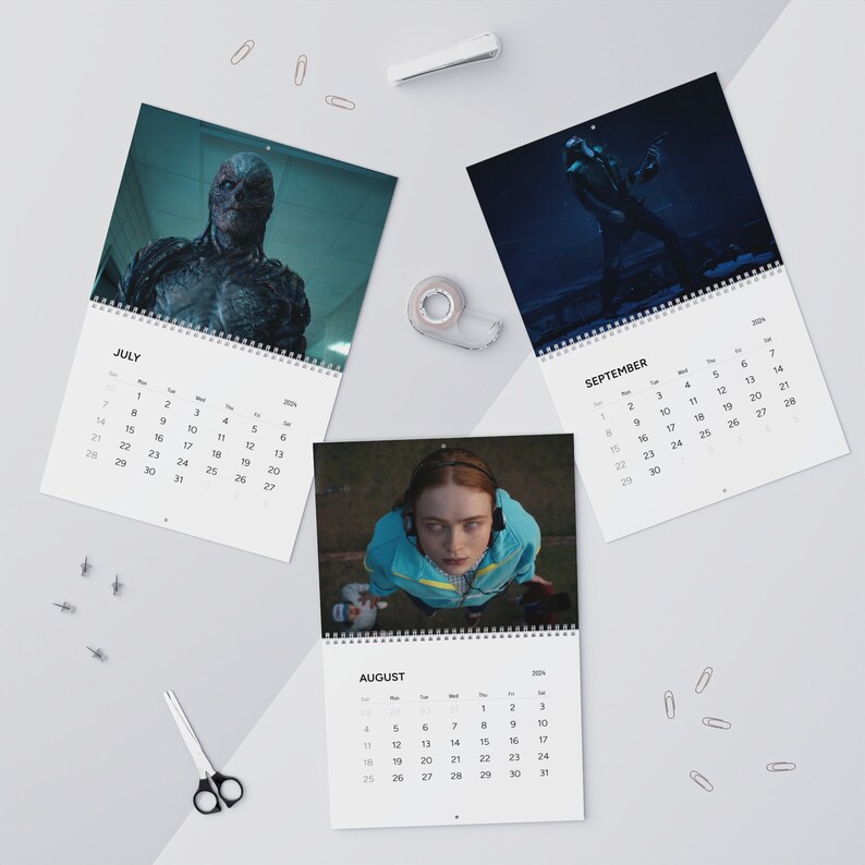 Stranger 2024 Calendar 2024 Planner Vecnawall Calendars 2024 Etsy