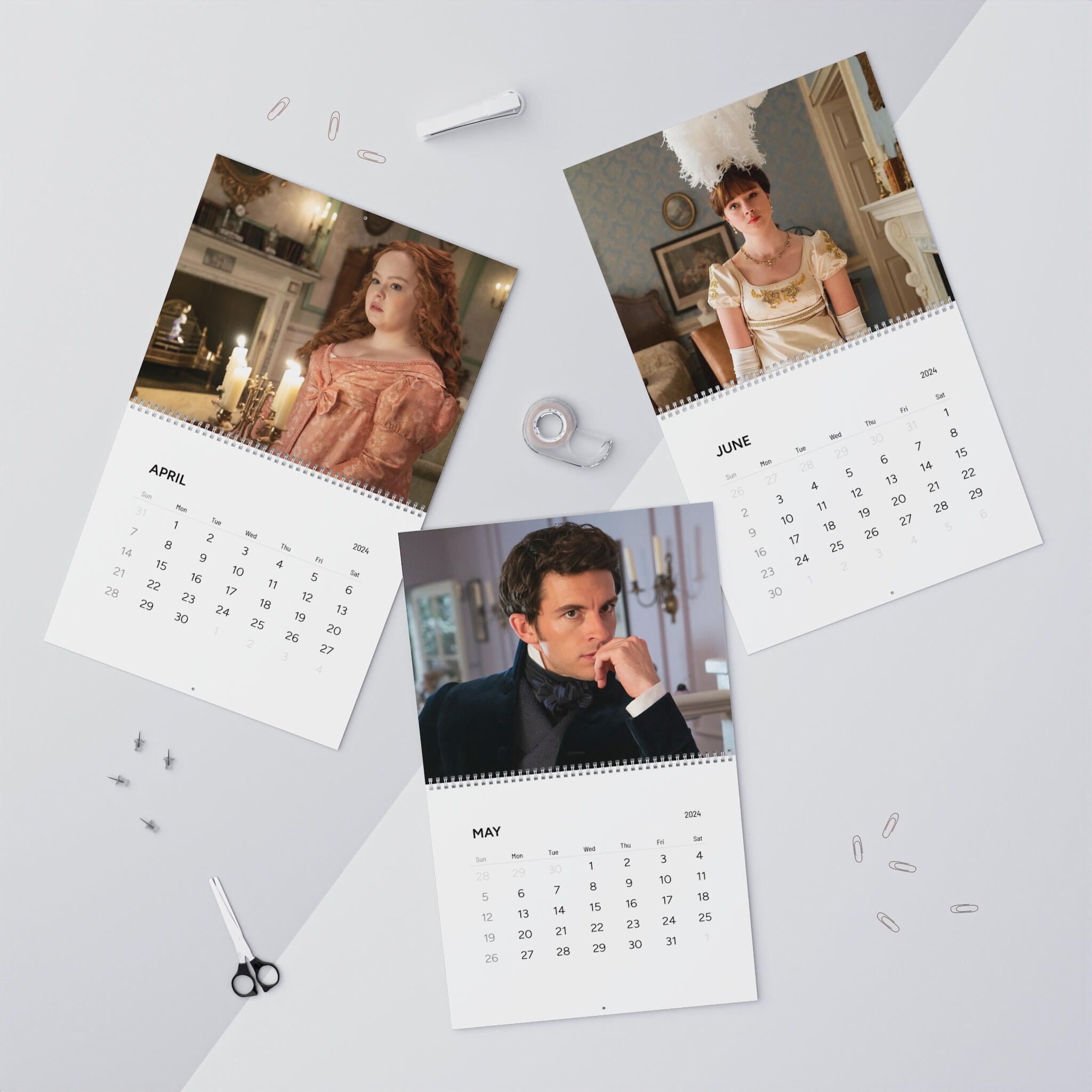 Bridgerton Wall Calendar 2024 Calendar Bridgerton Characters Regency