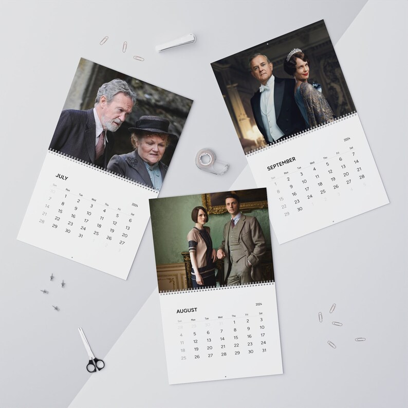 Downton Abbey 2024 Calendar 2024 Planner Flapper Era Titanic Etsy