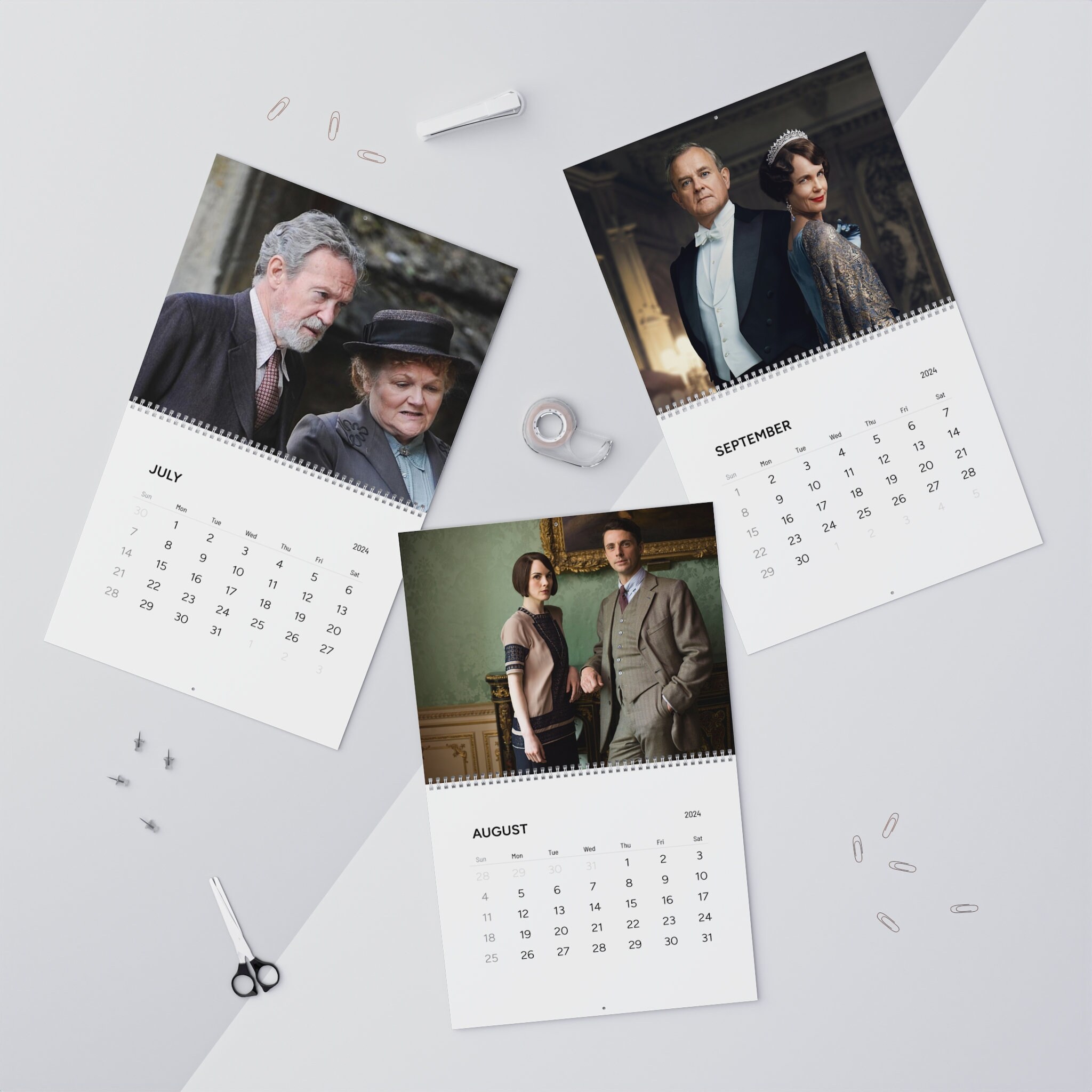 Downton Abbey 2024 Calendar 2024 Planner Flapper Era Titanic Etsy