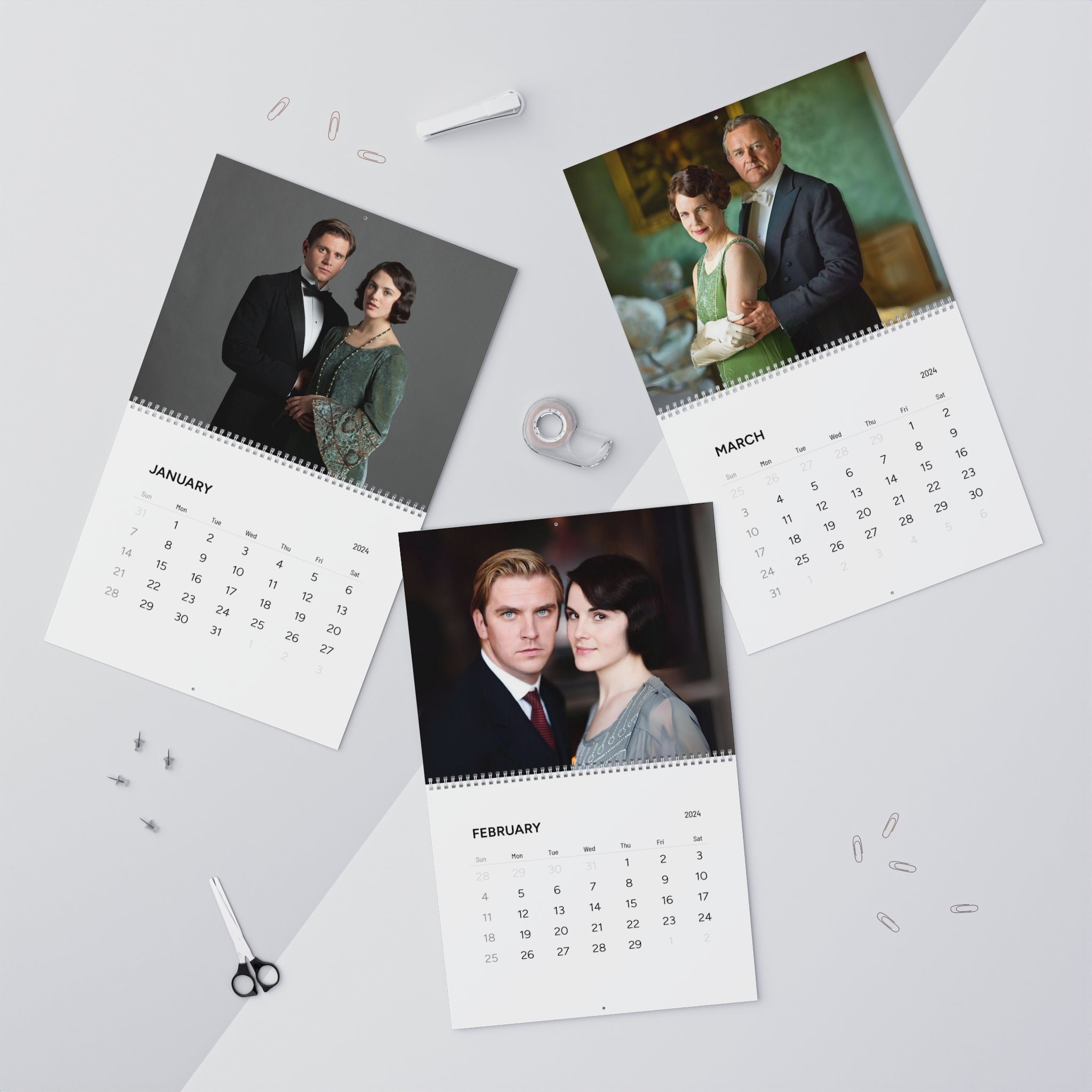 Downton Abbey 2024 Calendar 2024 Planner Flapper Era Titanic Etsy