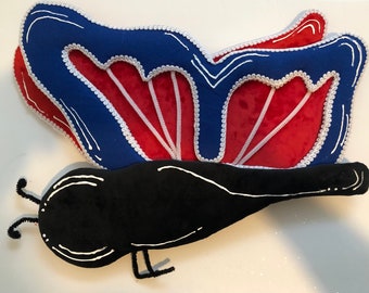 PATRIOTIC BUTTERFLY wreath attachment