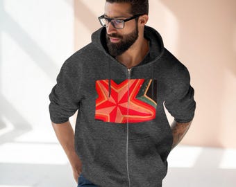 Sudadera unisex con cremallera y estrellas, suéter cósmico, chaqueta con capucha galáctica, sudadera celestial, prenda de capas de moda