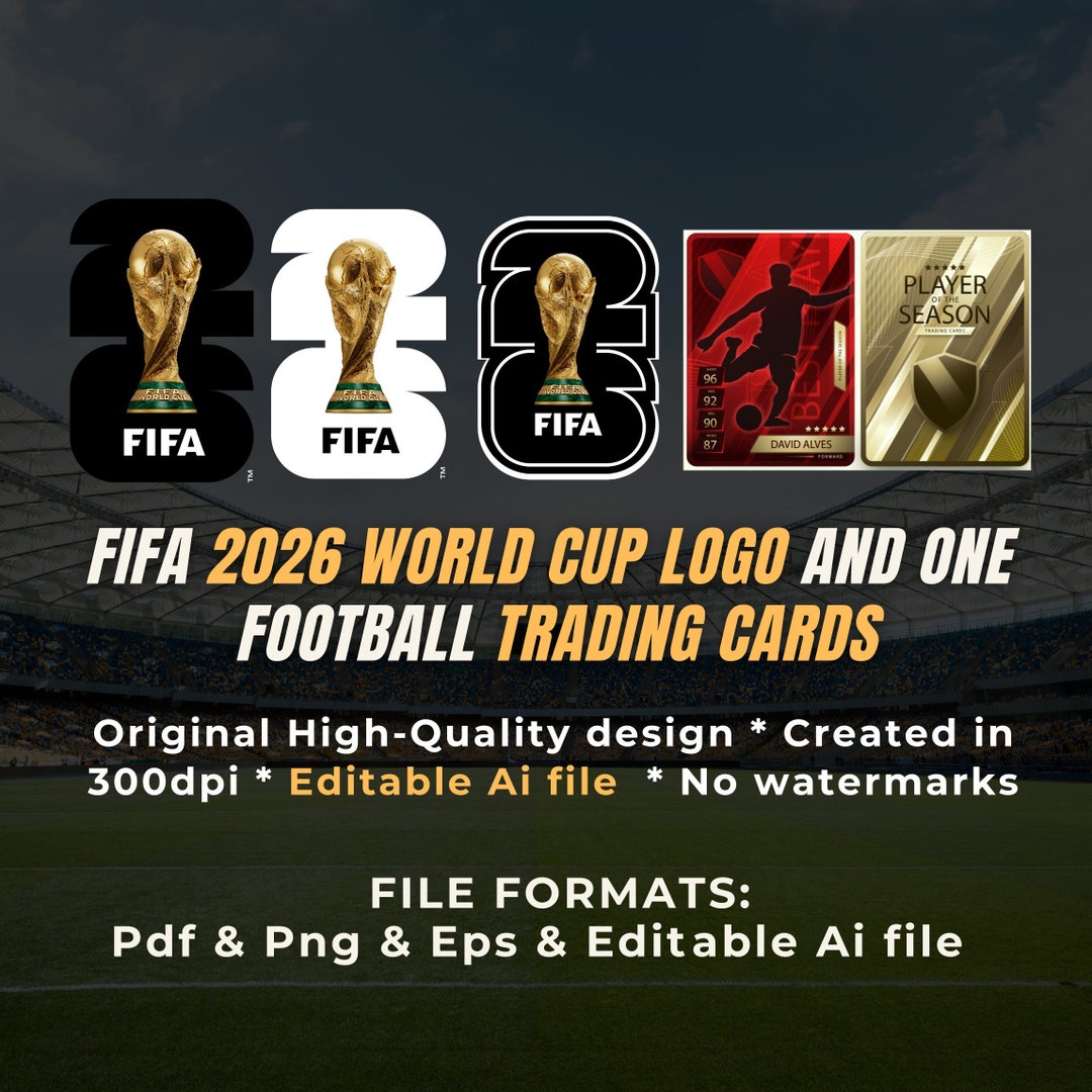 2026 Fifa World Cup Logo & One Football Trading Cards World Cup Logo