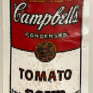 Andy Warhol Campbell&#39;s Soup Perler Bead Portrait