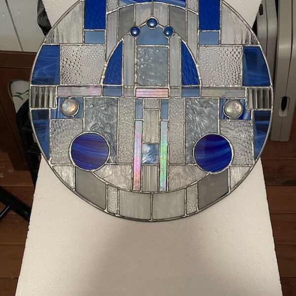 Round Design Stained Glass Window Art