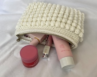 Trousse de maquillage à bulles en crochet