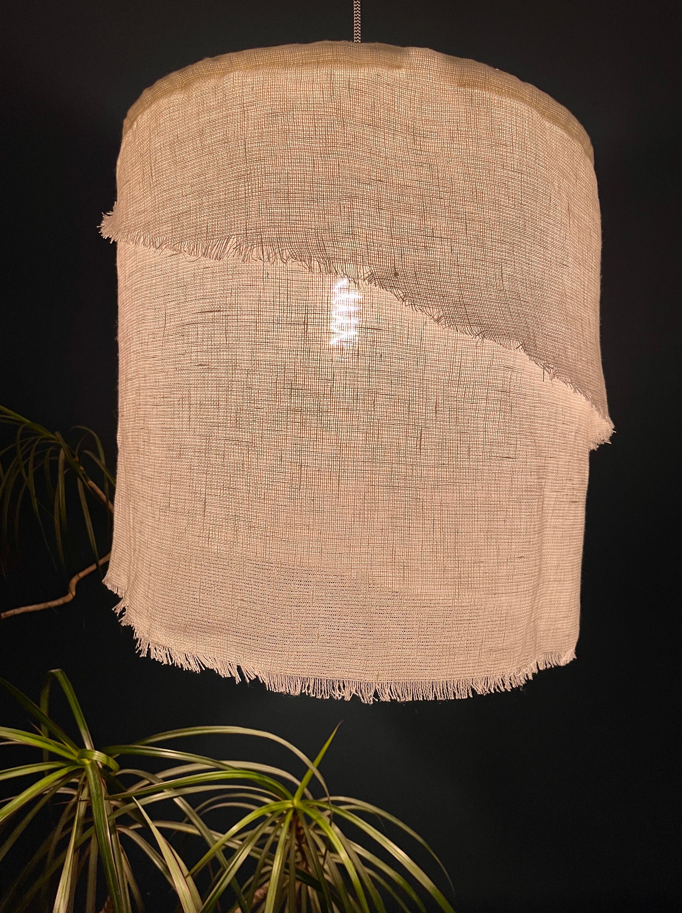 Jute rope lamp shade deals