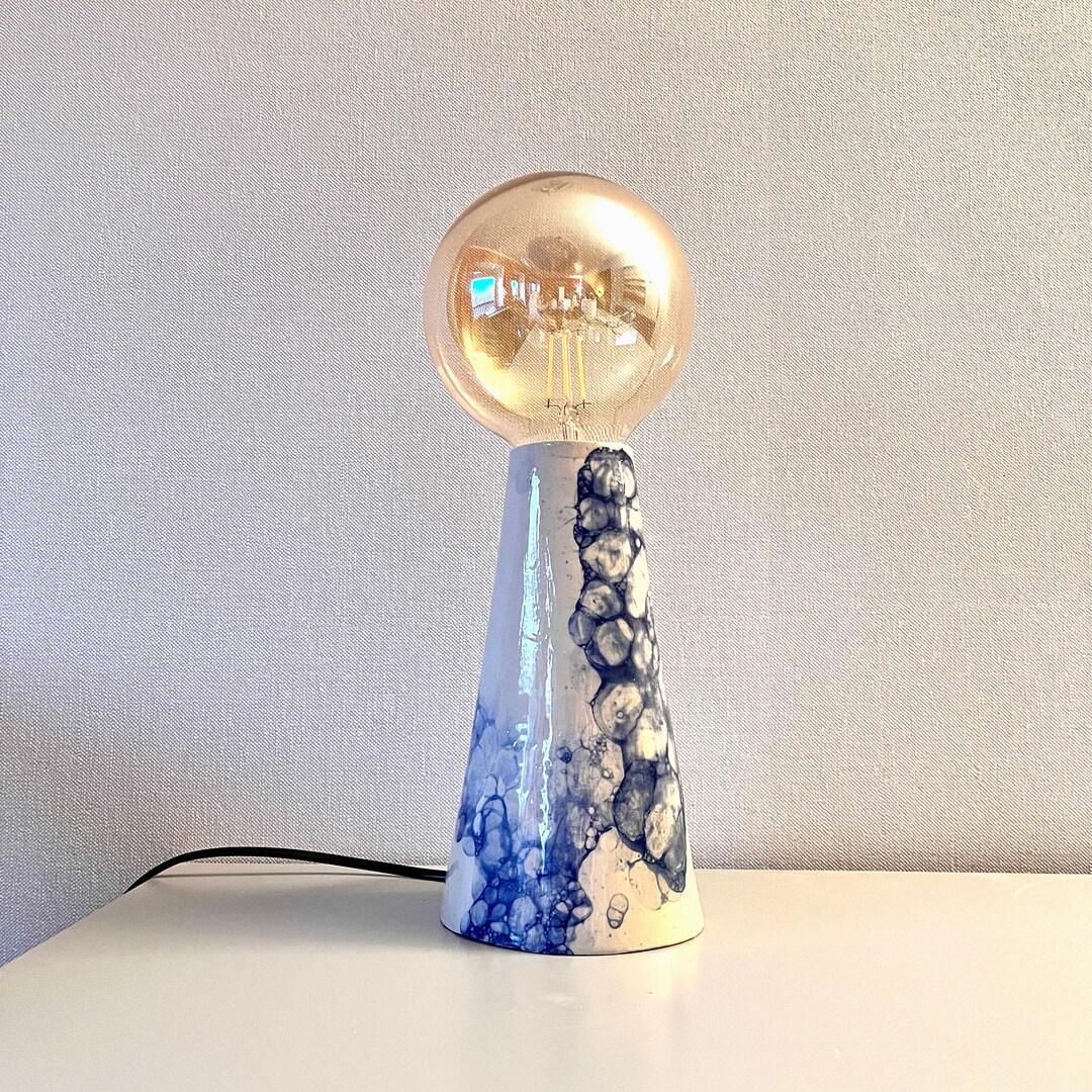 Ceramic Lamp Stand / Bubble Lamp / Table Lamp / Lamp Stand / Bulb Rest ...