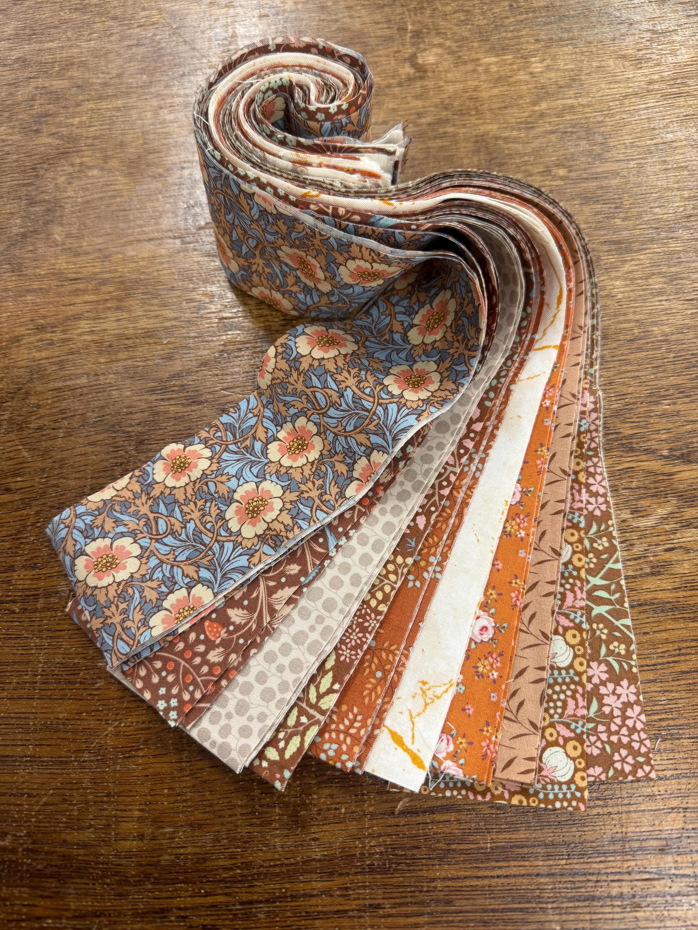 Batik jelly roll fabric