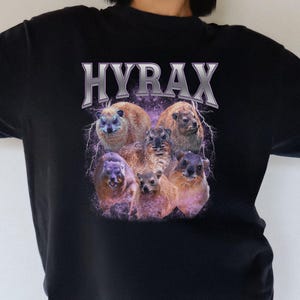 T-shirt - 90s Bootleg Hyrax - Desert Hyrax T-Shirt  Cute 90s Animal Meme  Bootleg Mammal Design for Hyrax Lovers 0004